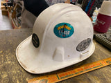Vtg jadco qt-450 hard hat Cap Steel Mill Plant Construction USA White Robinson