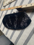 Vtg Black ladies coin Purse Beads 1940's Clothing Accessories Japan WW2 Dress