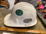 Vtg jadco qt-450 hard hat Cap Steel Mill Plant Construction USA White Robinson