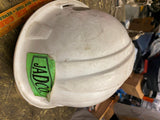 Vtg jadco qt-450 hard hat Cap Steel Mill Plant Construction USA White Robinson