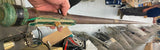 19' Telescoping Fishing Pole Rod Vtg Fiberglass? Bamboo? Decor Camp Man Cave!