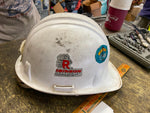 Vtg jadco qt-450 hard hat Cap Steel Mill Plant Construction USA White Robinson