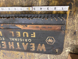 VTG METAL WEATHERHEAD FUEL LINES STORE DISPLAY 21x 7 AUTO SIGN OIL GAS PETROL!
