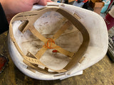 Vtg jadco qt-450 hard hat Cap Steel Mill Plant Construction USA White Robinson