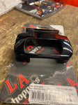 LA CHOPPERS Gloss Black Gauge Mount 1" T-Bar M8 Street bob softail Breakout 18^