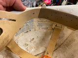 Vtg jadco qt-450 hard hat Cap Steel Mill Plant Construction USA White Robinson