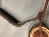 Antique Scooter Kick 1930's Artillery Wheels Vtg Toy Metal Wood Early Steel!