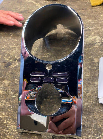 Chrome Custom Dash Cover Harley Heritage softail Fatboy Shovelhead FLH 1968-95?