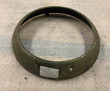 Vtg NOS 7" Military Truck Headlamp ring Willys Ford ton 1/2 40's Headlight Olive