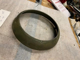 Vtg NOS 7" Military Truck Headlamp ring Willys Ford ton 1/2 40's Headlight Olive