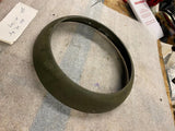 Vtg NOS 7" Military Truck Headlamp ring Willys Ford ton 1/2 40's Headlight Olive