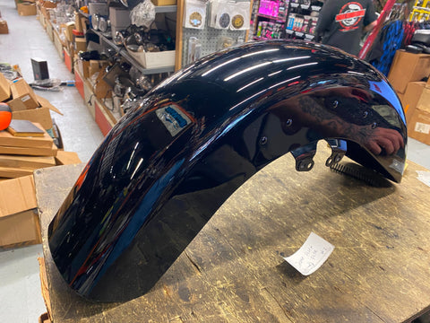 OEM Vivid Black Front Fender Harley Street road Glide 2014^ Factory FLHX FLTR 2