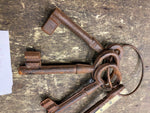 Lot Skeleton Keys Jail Cell 7" Large Cast Iron Gate Keeper Decoration Movie prop