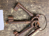Lot Skeleton Keys Jail Cell 7" Large Cast Iron Gate Keeper Decoration Movie prop