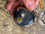 1990 Harley Fatboy Gray Ghost Franklin Mint Pocket Watch & Stand EAgle Vtg Acc!