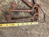 Lot Skeleton Keys Jail Cell 7" Large Cast Iron Gate Keeper Decoration Movie prop