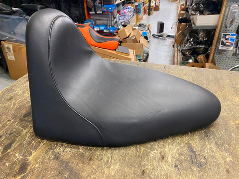 Heartland USA leather Solo Seat Harley Softail 86-99 Wide Fender Chopper Custom