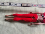 Vtg 1958 Barbie 1962 Midge Blonde Bubble Cut Hair Doll Cutoff Top Beachwear outf
