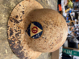 Vtg US Civil Defense Metal Helmet 1940's WWII WW2 Military home Front Civilian