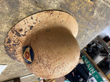 Vtg US Civil Defense Metal Helmet 1940's WWII WW2 Military home Front Civilian