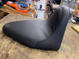 Heartland USA leather Solo Seat Harley Softail 86-99 Wide Fender Chopper Custom