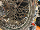 80 Spoke Front wheel 3x16 Heritage Softail Wide Glide fatboy 2000^ SS Billet Hub
