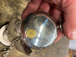 Harley Heritage Softail Custom Franklin Mint Pocket Watch & Stand EAgle Vtg Acc!