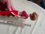 Vtg 1958 Barbie 1962 Midge Blonde Bubble Cut Hair Doll Cutoff Top Beachwear outf