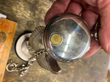 Harley Heritage Softail Custom Franklin Mint Pocket Watch & Stand EAgle Vtg Acc!