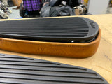 Indian Chief Motorcycle Floorboards Leather trim Polaris Boards OEM Logo Pair!