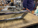 Chrome Saddlebag Guard Rails OEM Harley Logo Touring Ultra Classic 2014^ FLH