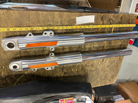 Front Forks 49MM Harley Touring FLH STreet Road Glide Ultra 2014^ OEM T/O Dual D