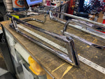 Chrome Saddlebag Guard Rails OEM Harley Logo Touring Ultra Classic 2014^ FLH