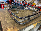 Chrome Saddlebag Guard Rails OEM Harley Logo Touring Ultra Classic 2014^ FLH