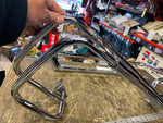 Chrome Saddlebag Guard Rails OEM Harley Logo Touring Ultra Classic 2014^ FLH
