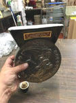 VTG 69 Ezra Brooks 1804 Silver Dollar Genuine EMPTY Platinum Decanter Orig. Box