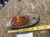 Vtg Cab Marker Light Truck Tractor Trailer 1 ton Dump Flat Semi Dietz Glas Amber