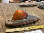 Vtg Cab Marker Light Truck Tractor Trailer 1 ton Dump Flat Semi Dietz Glas Amber