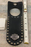 leather studded console insert tank panel Harley FLHRS Road King Dash Cover 7141