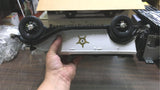 Vtg Jim Beam White Police Patrol Car Decanter EMPTY Orig Box Stickers Mint