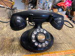 Vtg Western Electric Telephone Antique & ringer box Movie prop Rotary Bakelite!