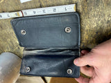 Vtg Harley Davidson Leather Bi fold Wallet Chain Biker Trucker Shovelhead Panhea