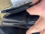 Vtg Harley Davidson Leather Bi fold Wallet Chain Biker Trucker Shovelhead Panhea
