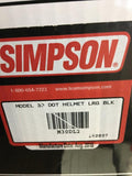SIMPSON MODEL M3 0DL2 BLACK helmet medium