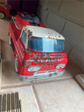 Vtg 1960's Nylint Pumper Fire Truck Pressed Steel Truck 11" Tin Toy