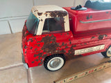 Vtg 1960's Nylint Pumper Fire Truck Pressed Steel Truck 11" Tin Toy