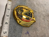 Vtg Harley V2 Emblem Badge Sissybar Battery Cover OEM Evo Softail Shovelhead FX