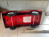 Vtg 1960's Nylint Pumper Fire Truck Pressed Steel Truck 11" Tin Toy