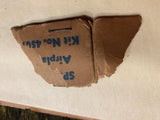 Vtg Joe Ott Flying Battle Plane Kit 45" Spitfire Wood Model Airplane Large Box!