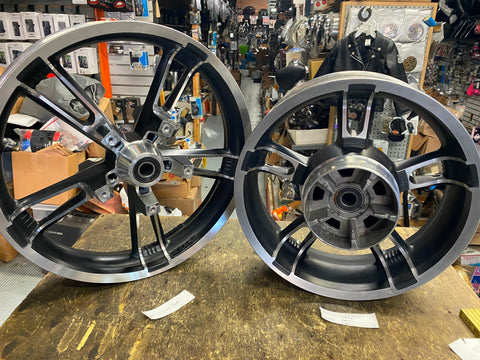 Enforcer Front Rear Mag Wheel 3.5x19 5x16 Harley Touring Street Road Glide King